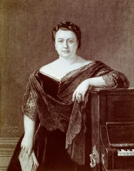 Portrait de Marietta Alboni (1826-1894), chanteuse contralto italienne. Gravure du XIXe siècle