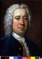 Portrait de Nicola Antonio Porpora, compositeur italien (1686-1768). Peinture anonyme. Bologne, Conservatoire de Musique.