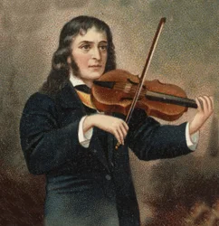 Portrait de Niccolò Paganini (1782 - 1840) violoniste italien.