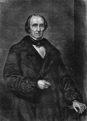 Portrait de Peter von Cornelius, peintre allemand (1783 à 1867).