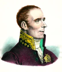 Portrait de Pierre Simon, Marquis de Laplace (1745-1827) astronome Gravure du 18ème siècle Collection privée