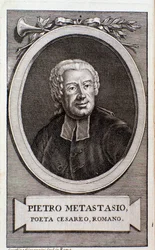 Portrait de Pietro Metastasio (gravure)