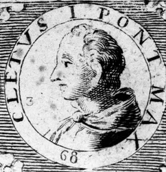 Portrait du pape Anaclet ou Clét ou Anenclet ou Cléto I mort en 91.
