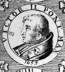 Portrait du Pape Victor II (ou Victor 2 mort en 1057).