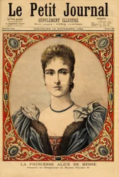 Portrait de la princesse Alix de Hesse (ou Alexandra de Hesse Darmstadt)