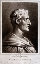 Portrait de Publius Cornelius Tacitus dit Tacite, historien romain (v.56 -v.120)