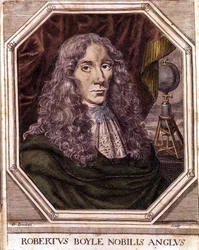 Portrait de Sir Robert Boyle, physicien et chimiste anglo-irlandais