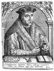 Portrait de Thomas More (1478 - 1538), homme politique et humaniste anglais