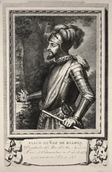 Portrait de Vasco Núñez de Balboa (gravure)