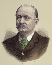 Portrait du soldat britannique Lord Robert Stephenson Smith Baden Powell (1857-1941), fondateur du scoutisme