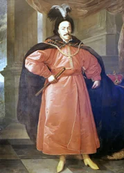 Portrait du roi de Pologne Casimir III le Grand (1310-1370). Peinture anonyme conservée au Palais de Drottningholm à Stockholm