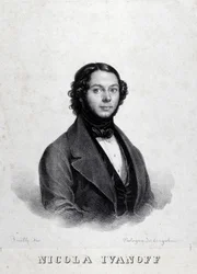 Portrait du chanteur russe Nicola Ivanoff