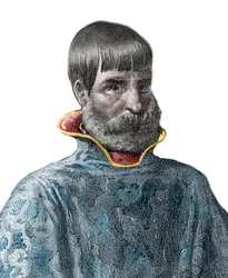 Portrait du conquistador espagnol Juan Ponce de Leon (1460-1521), explorateur de la Floride