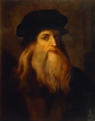 Autoportrait présumé de Léonard de Vinci (1452-1519), par un artiste inconnu