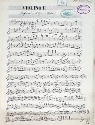 Partition pour le premier violon de Médée, opéra de Luigi Cherubini