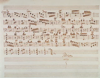 Page de partition pour le premier violon dans l