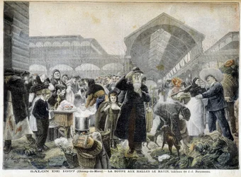 Soupe aux halles le matin - dans « Le Petit Journal »