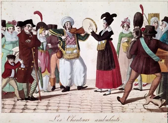 Musiciens de rue (Lithographie)