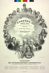 Tableau de la famille impériale autrichienne de Rodolphe de Habsbourg