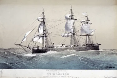 Le Monarch, flotte anglaise, vers 1850