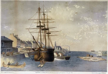 Le Port de Montréal en 1830 - par Spronle