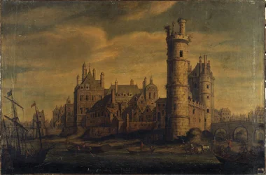 La Tour et la Porte de Nesle, Hôtel de Nevers, vers 1650