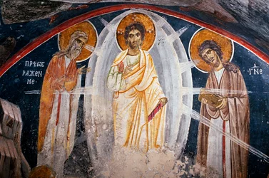 La Transfiguration de Jésus - Anonyme - 13ème siècle - Fresque - Église de Boyana