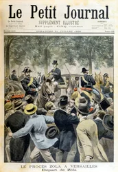 Le procès Zola à Versailles - dans "Le Petit Journal" du 31/07/1898