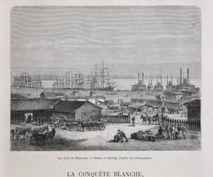 Les rives du Mississippi - dans « Le tour du monde », 2e semestre 1876