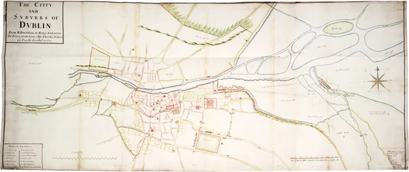 La ville et les faubourgs de Dublin de Kilmainham à Rings-End, où les rivières, rues, ruelles, allées, églises, portes, etc. sont exactement décrits 15 novembre 1673