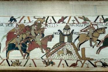 La conquête de la Bretagne par le duc de Normandie Guillaume le Conquérant (1027-1087) : la capture de Rennes (détail)