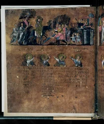 Le Codex Rossanensis pourpre, 6e siècle (manuscrit)