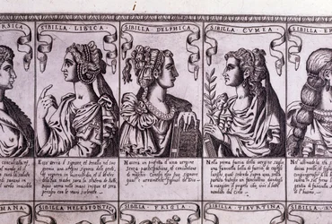 Les sibylles : libyenne, delphique, cuméenne (gravure)