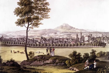 La ville de Toeplitz (Toplitz) en Bohême à la fin du XVIIIe siècle