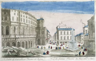 Théâtre de Marcellus à Rome - vue optique