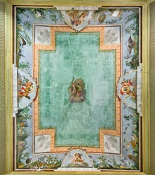 Voûte de la salle des oiseaux (fresque)