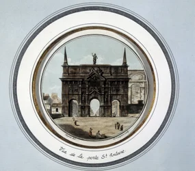 Vue de la porte Saint-Antoine - gravure
