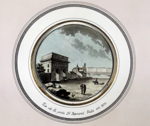 Vue de la Porte Saint-Bernard, construite en 1670