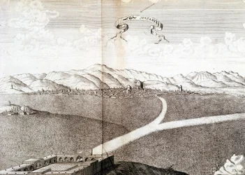 Vue de Sultanie - dans « Journal du voyage du chevalier Chardin, Perse et Indes orientales, par la mer Noire et la Colchide »
