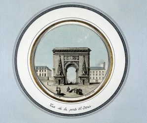 Vue de la porte Saint-Denis - gravure