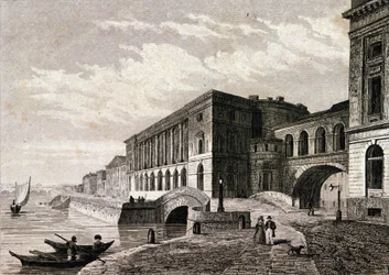 Vue du théâtre de Saint-Pétersbourg en 1828