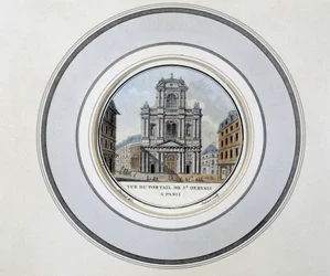 Vue de la porte de Saint-Gervais