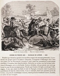 Guerre de 30 ans : Bataille de Lützen (1632) et la mort de Gustave Adolphe. - dans « L