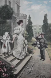 Jeune colporteur, marchand ambulant