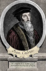 Portrait de Jean Calvin, réformateur religieux et écrivain français