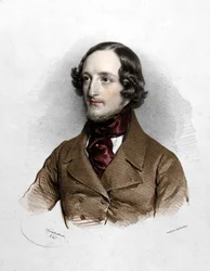 Portrait du compositeur Sigismund Thalberg (1812 - 1871).