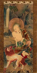 Arhat, Japonais, fin de la période Kamakura, 14ème siècle