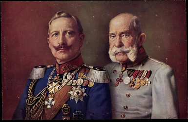 Kaiser Guillaume II, empereur François-Joseph Ier