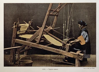 Tisserand chinois, fin 19e siècle.