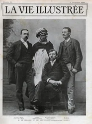 Ferdinand de Behagle (1857-1899) (explorateur français) Chef de la Mission et ses lieutenants